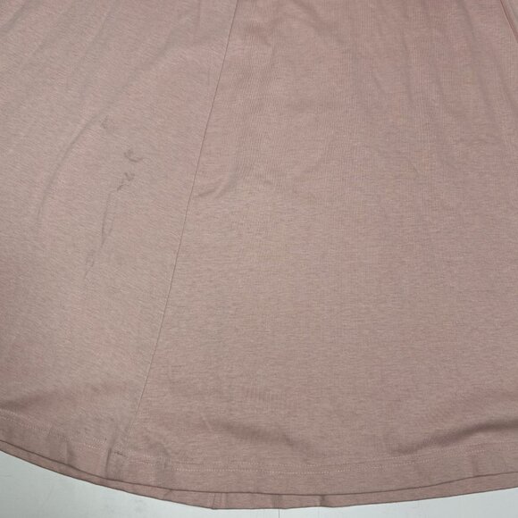 Vtg LAND'S END Maxi Skirt 100% Cotton Knit Elastic Waist Pockets Pink Sz ST USA - Picture 8 of 9